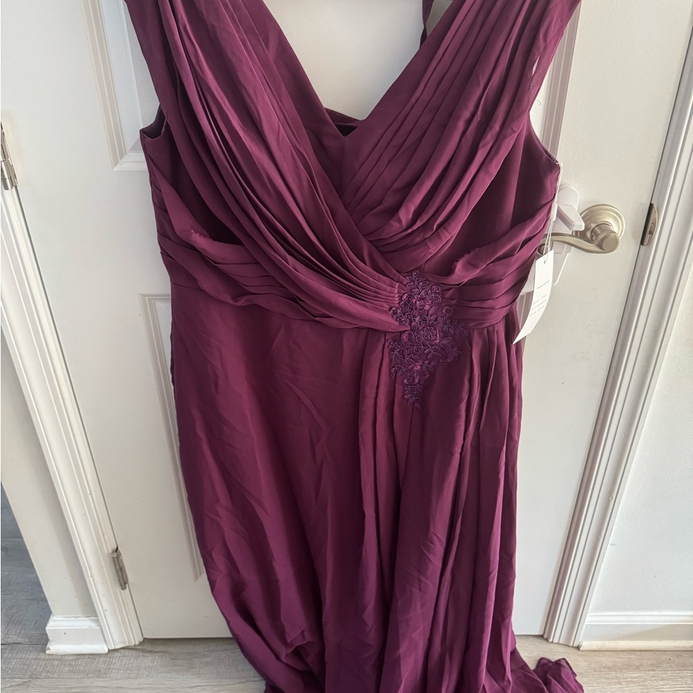 Elegant Purple Evening Gown